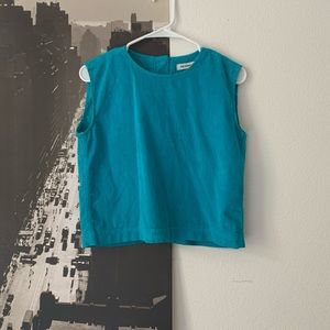 Cords corduroy crop sleeveless top